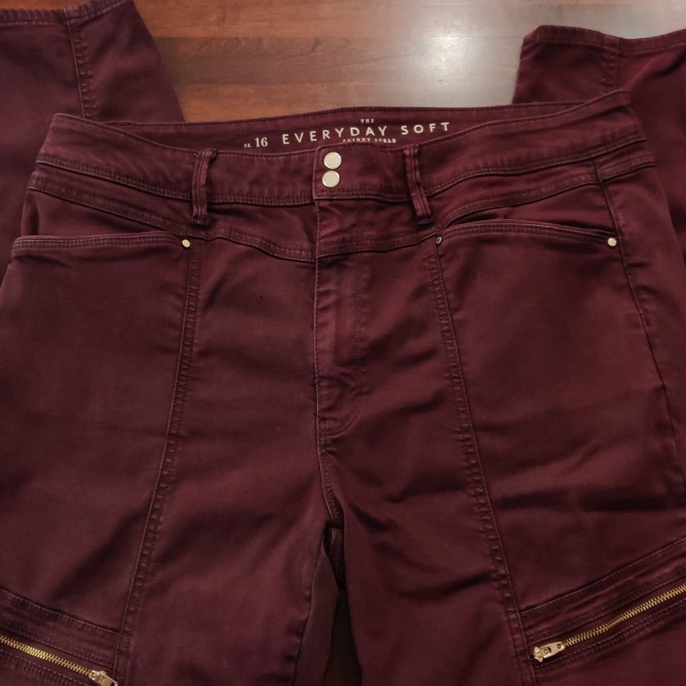 White House Black Market WHBM Everyday Soft Port Skinny Ankle Pants 16